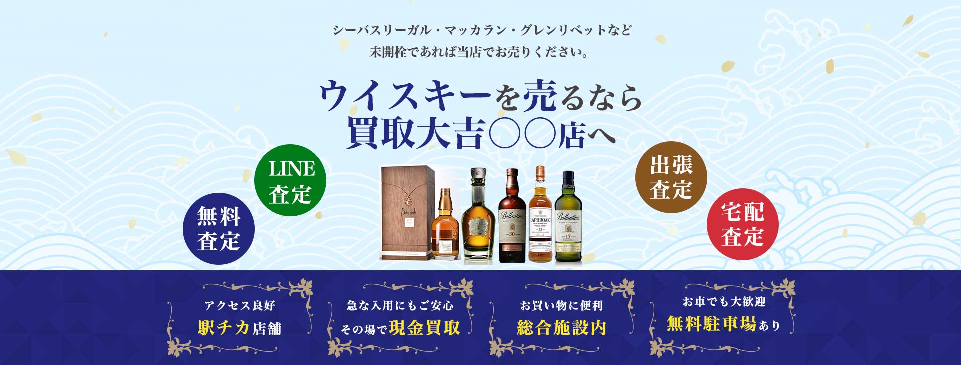 ▲▲でウイスキーを売るなら<br>大吉 ●●店